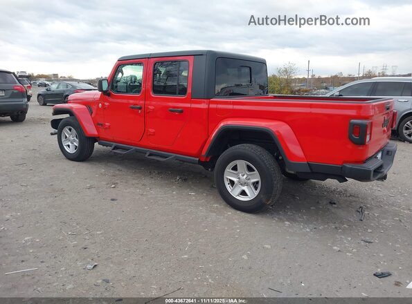 1C6HJTAG3ML533338 2021 JEEP GLADIATOR Красный Задняя левая четверть