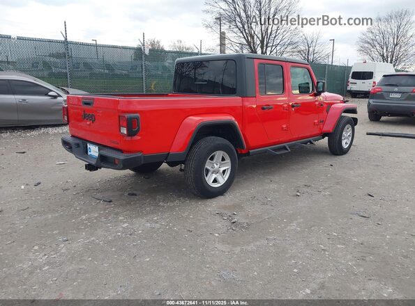 1C6HJTAG3ML533338 2021 JEEP GLADIATOR Красный Задняя правая четверть