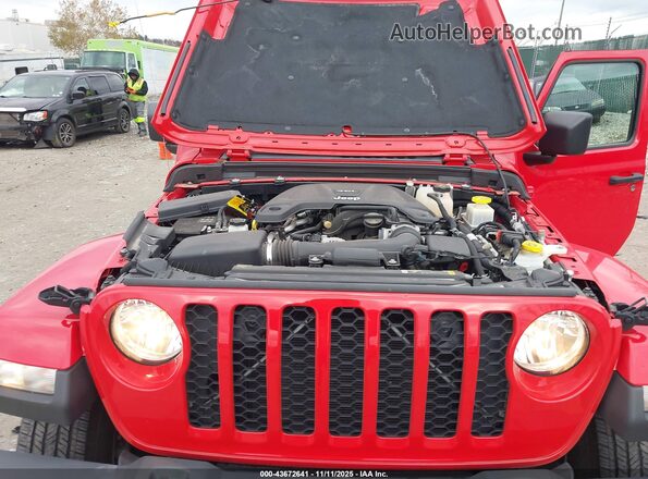 1C6HJTAG3ML533338 2021 JEEP GLADIATOR Красный Вид сзади