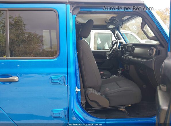 1C6HJTAG6ML508224 2021 JEEP GLADIATOR Blue Widok wnętrza z przodu