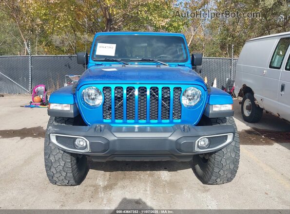 1C6HJTAG6ML508224 2021 JEEP GLADIATOR Blue Widok zestawu wskaźników