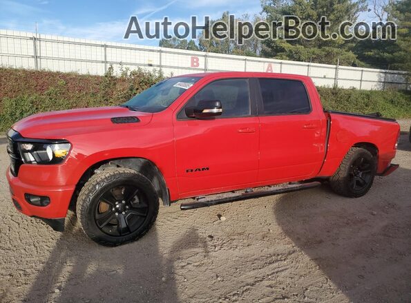 1C6SRFFTXMN811839 2021 RAM 1500 Red Առջևի ձախ երեք քառորդ տեսարան