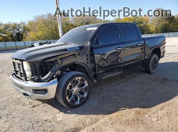 1C6SRFHT1KN566472 2019 RAM 1500 Черный Передняя левая четверть
