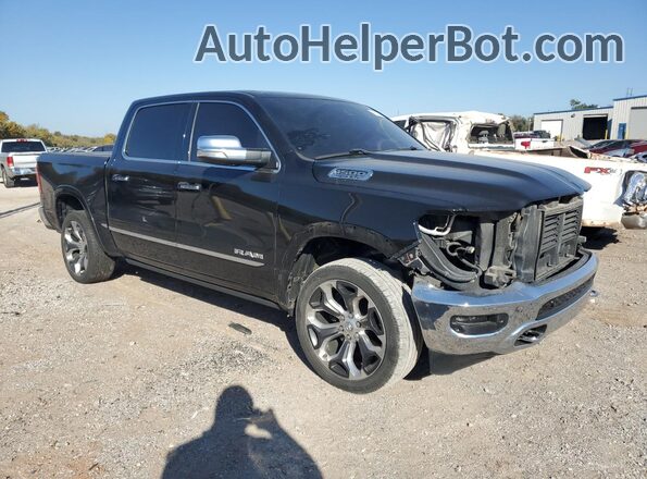 1C6SRFHT1KN566472 2019 RAM 1500 Черный Передняя правая четверть