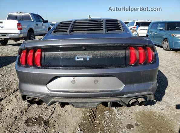 1FA6P8CF3P5307203 2023 FORD MUSTANG Черный Вид сзади