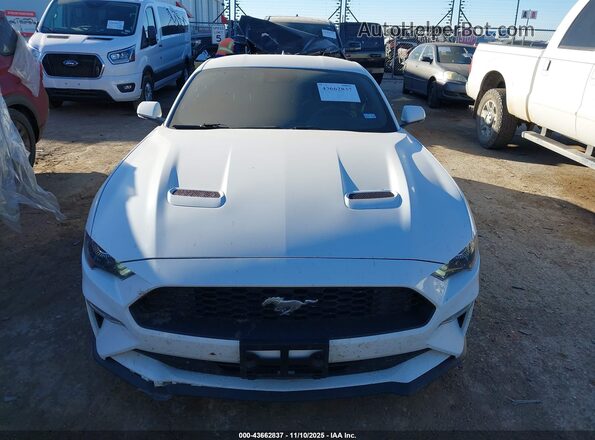 1FA6P8TH9M5154940 2021 FORD MUSTANG White Вид щитка приладів