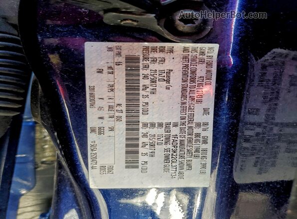 1FADP3K22GL377134 2016 FORD FOCUS Blue Engine compartment view