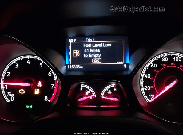 1FADP3L91GL329202 2016 FORD FOCUS ST Gray Vista de los asientos traseros