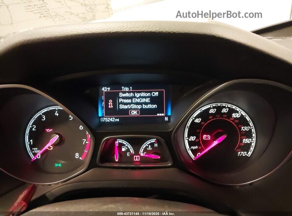 1FADP3L99GL295476 2016 FORD FOCUS ST Серый Вид задних сидений