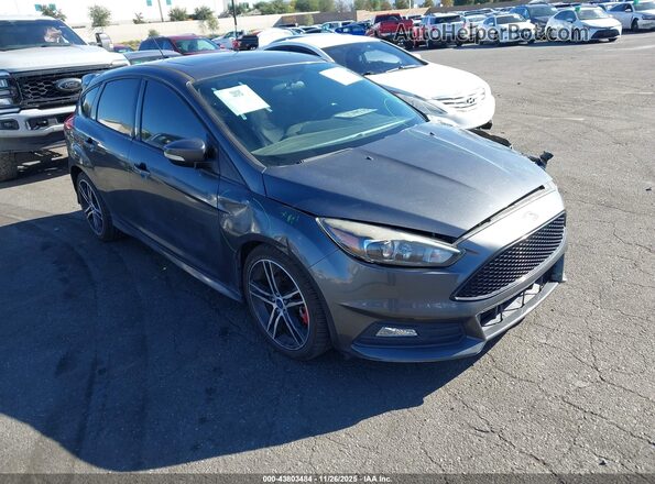 1FADP3L9XJL211513 2018 FORD FOCUS ST Серый Передняя правая четверть