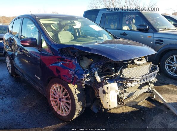 1FADP5AU2GL119226 2016 FORD C-MAX HYBRID Синий Передняя правая четверть