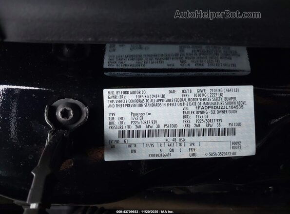 1FADP5DU2JL104535 2018 FORD C-MAX HYBRID Black Engine compartment view