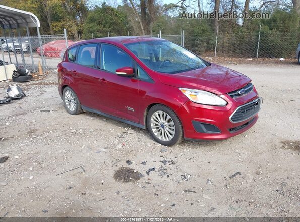 1FADP5EU2HL104575 2017 FORD C-MAX ENERGI Темно-бордовый Передняя правая четверть