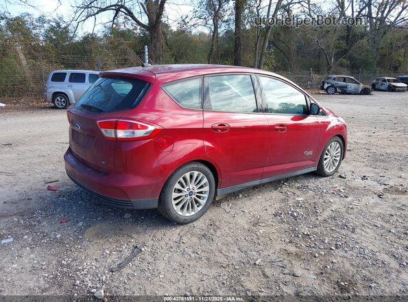 1FADP5EU2HL104575 2017 FORD C-MAX ENERGI Темно-бордовый Задняя правая четверть