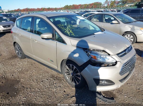 1FADP5FUXHL101406 2017 FORD C-MAX ENERGI Желто-коричневый Передняя правая четверть