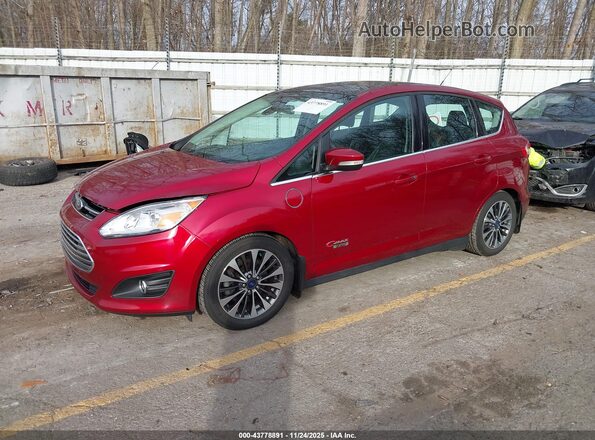 1FADP5FUXHL112244 2017 FORD C-MAX ENERGI Red Vista tres cuartos delantera izquierda
