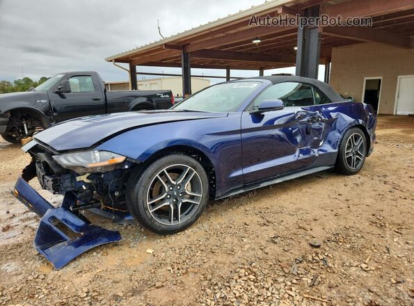 1FATP8UH2K5182061 2019 FORD MUSTANG Синий Передняя левая четверть