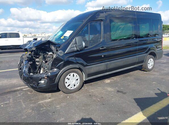 1FBAX2C88MKA94463 2021 FORD PASSENGER Черный Передняя левая четверть