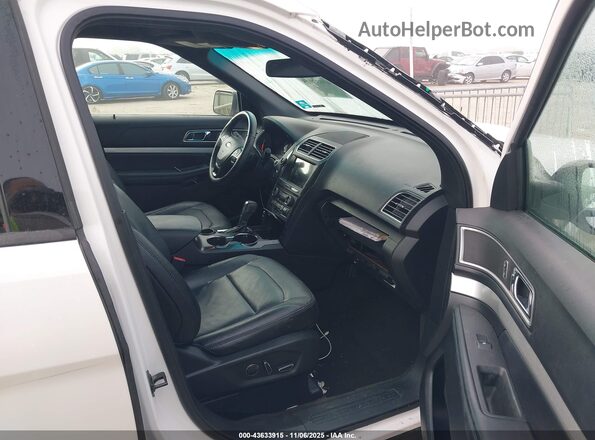 1FM5K7D83HGA46025 2017 FORD FORD EXPLORER White Vista interior delantera