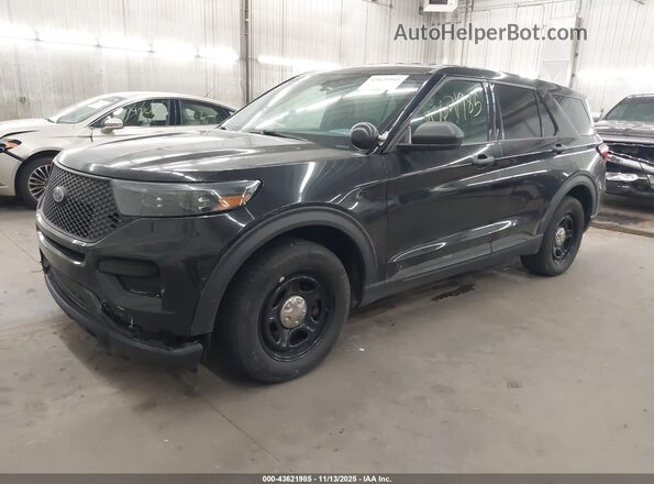 1FM5K8AB2LGC01209 2020 FORD POLICE INTERCEPTOR Black Առջևի ձախ երեք քառորդ տեսարան