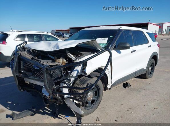 1FM5K8AB2MGA65424 2021 FORD POLICE INTERCEPTOR White Przód lewy