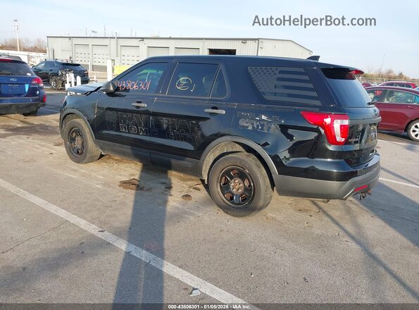 1FM5K8AR2HGB64845 2017 FORD UTILITY POLICE INTERCEPTOR Черный Задняя левая четверть
