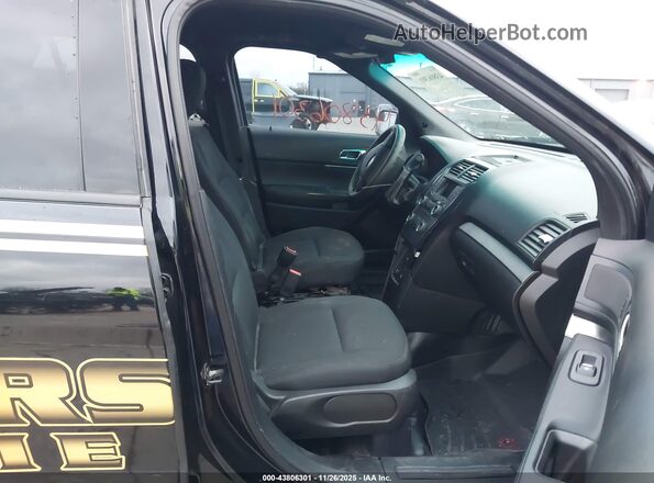1FM5K8AR2HGB64845 2017 FORD UTILITY POLICE INTERCEPTOR Черный Вид салона спереди