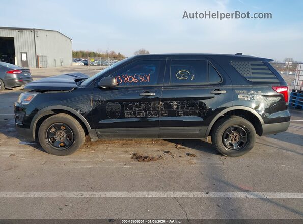 1FM5K8AR2HGB64845 2017 FORD UTILITY POLICE INTERCEPTOR Черный Панорамный вид салона 360°