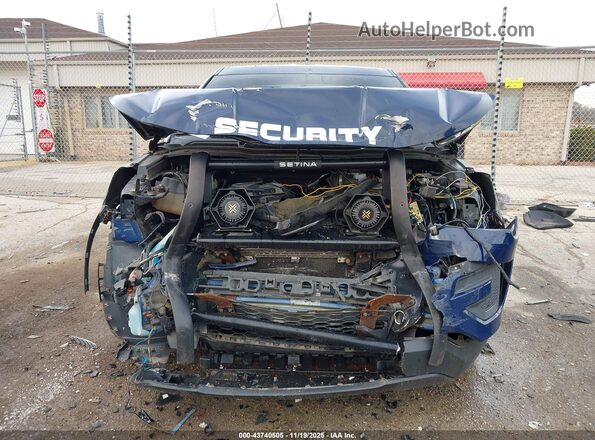 1FM5K8AR3GGA19215 2016 FORD UTILITY POLICE INTERCEPTOR Синий Вид задней части салона