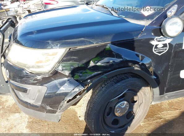 1FM5K8AR3GGC67920 2016 FORD UTILITY POLICE INTERCEPTOR Черный Вид спереди