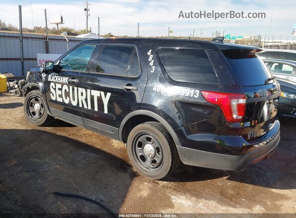 1FM5K8AR3GGC67920 2016 FORD UTILITY POLICE INTERCEPTOR Черный Задняя левая четверть