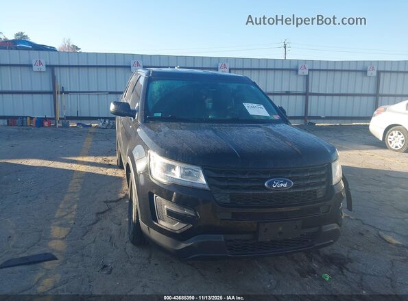 1FM5K8AR6HGC86995 2017 FORD UTILITY POLICE INTERCEPTOR Черный Передняя правая четверть