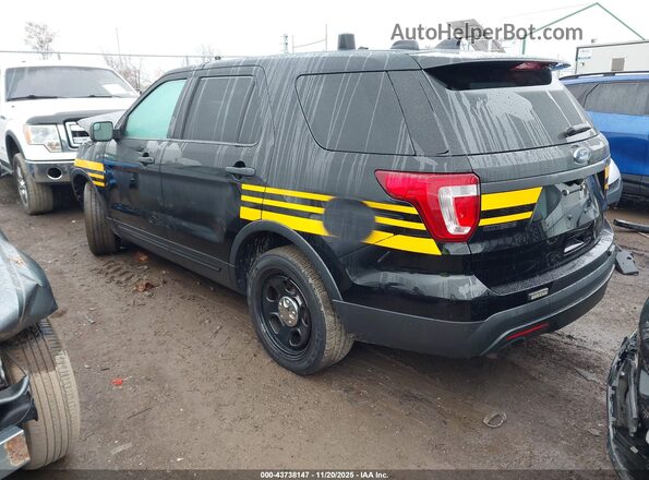 1FM5K8AR8HGD58375 2017 FORD UTILITY POLICE INTERCEPTOR Black Trasero izquierdo