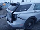 2023 Ford Police Interceptor Utility   Silver vin: 1FM5K8AW2PNA02536