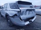 2023 Ford Police Interceptor Utility   Silver vin: 1FM5K8AW2PNA02536