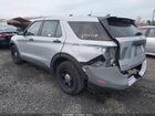 2023 Ford Police Interceptor Utility   Silver vin: 1FM5K8AW2PNA02536
