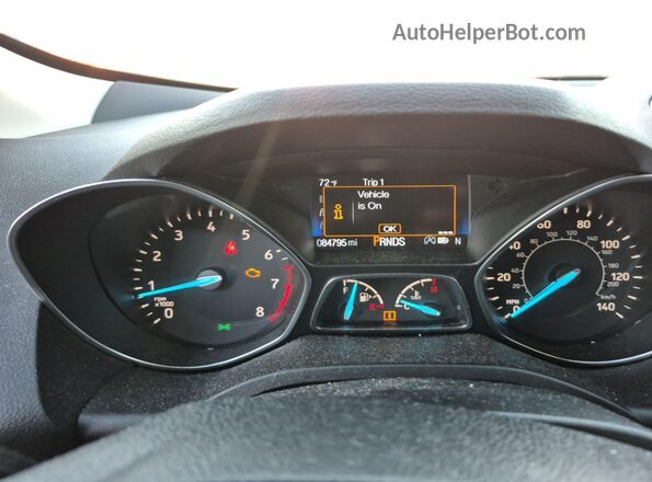 1FMCU9GD1KUB82507 2019 FORD ESCAPE  Вид щитка приборов