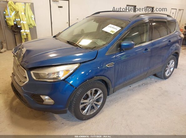 1FMCU9GD9JUB82155 2018 FORD ESCAPE Blue Przód lewy