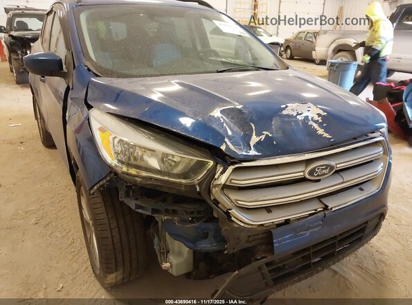 1FMCU9GD9JUB82155 2018 FORD ESCAPE Blue Widok z przodu