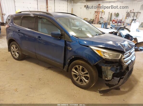 1FMCU9GD9JUB82155 2018 FORD ESCAPE Blue Przód prawy