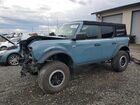 2021 Ford Bronco Base Blue vin: 1FMEE5DP3MLA61810