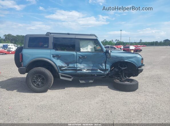 1FMEE5DP5PLB74548 2023 FORD BRONCO Blue Widok zestawu wskaźników
