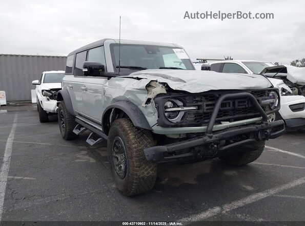 1FMEE5EP8MLA40840 2021 FORD BRONCO Gray Delantero derecho