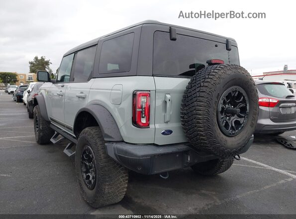 1FMEE5EP8MLA40840 2021 FORD BRONCO Gray Trasero izquierdo