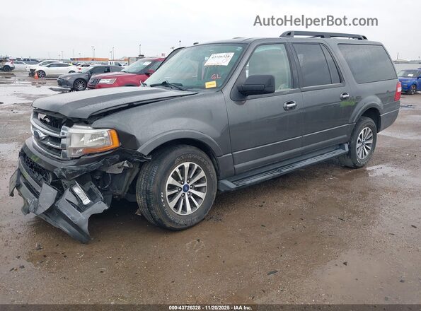 1FMJK1HT8HEA84761 2017 FORD EXPEDITION EL Серый Передняя левая четверть