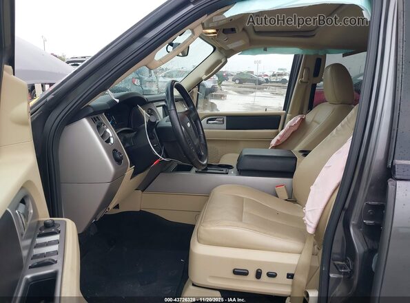 1FMJK1HT8HEA84761 2017 FORD EXPEDITION EL Серый Вид салона спереди