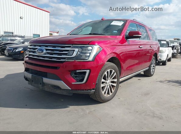 1FMJK2AT6JEA49092 2018 FORD EXPEDITION MAX Красный Передняя левая четверть