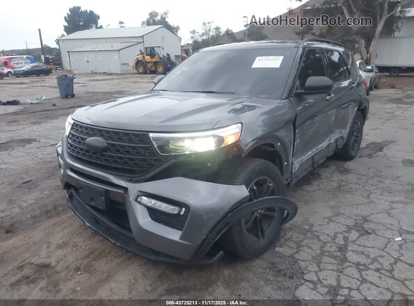 1FMSK7DH2NGA99121 2022 FORD FORD EXPLORER Gray Առջևի ձախ երեք քառորդ տեսարան