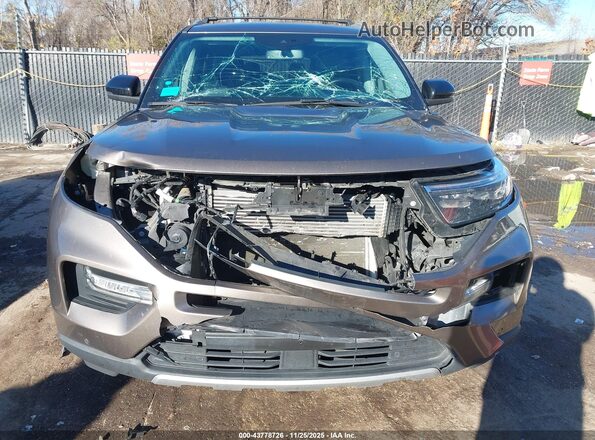 1FMSK8FH2MGB36475 2021 FORD FORD EXPLORER Коричневый Вид щитка приборов