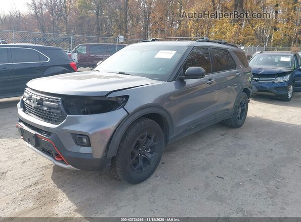 1FMSK8JH1NGA21522 2022 FORD FORD EXPLORER Gray Przód lewy